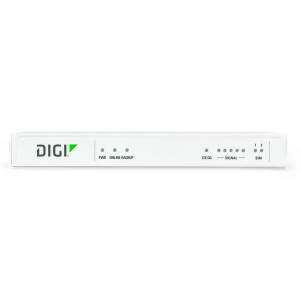 Digi 5402-RMxx Cat 4 LTE or no cellular remote console access server, Digi 360, LTE antennas, Power supply